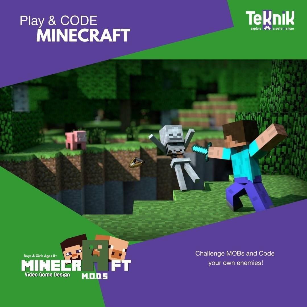 Coding Minecraft Virtual Classes Teknik Bricks 4 Kidz - roblox coding mobs